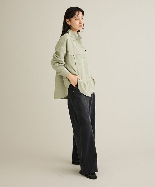 CRAFT STANDARD BOUTIQUE(クラフトスタンダードブティック)の「とろみワークシャツ(シャツ/ブラウス・レディース・ライトパープル/ライトグリーン・FREE)」の16枚目の写真