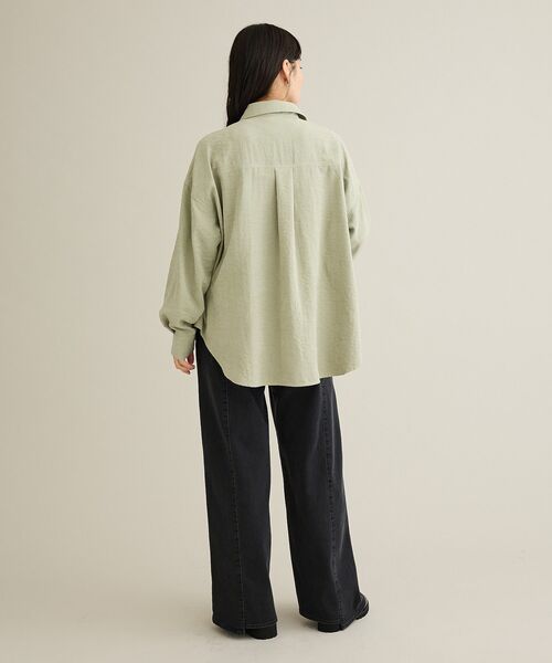 CRAFT STANDARD BOUTIQUE(クラフトスタンダードブティック)の「とろみワークシャツ(シャツ/ブラウス・レディース・ライトパープル/ライトグリーン・FREE)」の17枚目の写真