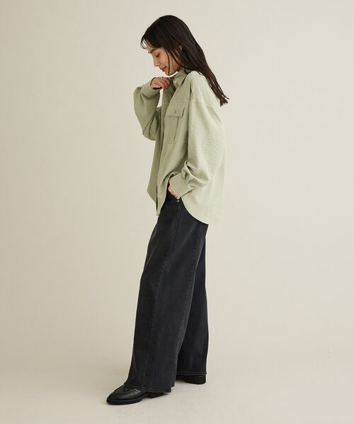 CRAFT STANDARD BOUTIQUE(クラフトスタンダードブティック)の「とろみワークシャツ(シャツ/ブラウス・レディース・ライトパープル/ライトグリーン・FREE)」の18枚目の写真