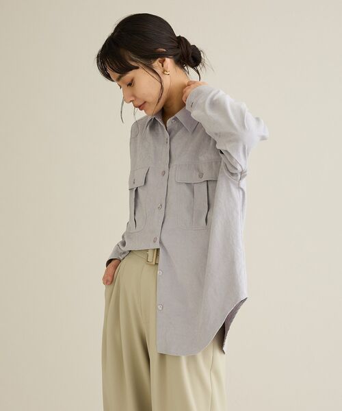 CRAFT STANDARD BOUTIQUE(クラフトスタンダードブティック)の「とろみワークシャツ(シャツ/ブラウス・レディース・ライトパープル/ライトグリーン・FREE)」の20枚目の写真