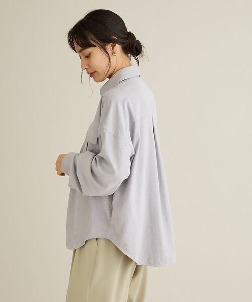 CRAFT STANDARD BOUTIQUE(クラフトスタンダードブティック)の「とろみワークシャツ(シャツ/ブラウス・レディース・ライトパープル/ライトグリーン・FREE)」の21枚目の写真