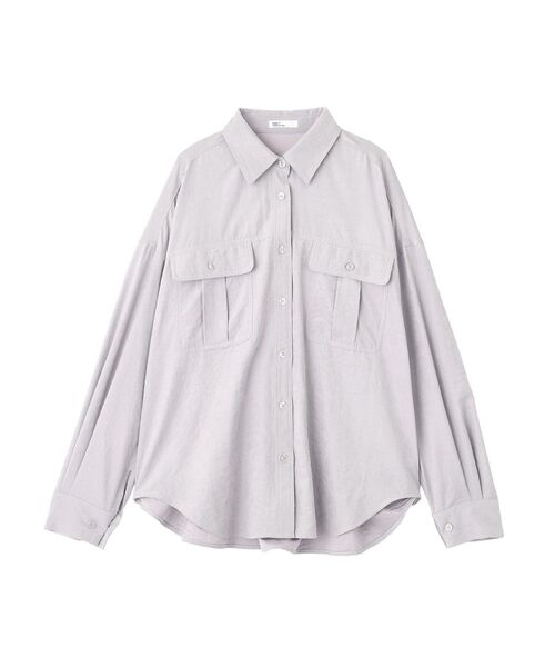 CRAFT STANDARD BOUTIQUE(クラフトスタンダードブティック)の「とろみワークシャツ(シャツ/ブラウス・レディース・ライトパープル/ライトグリーン・FREE)」の3枚目の写真
