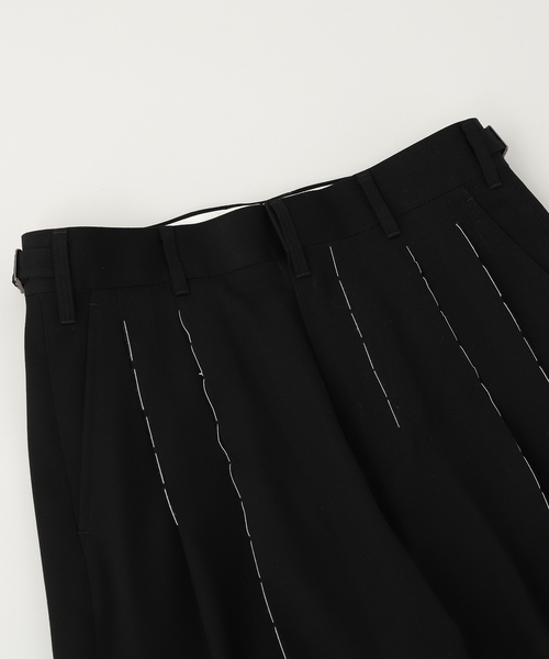 DAIRIKU（ダイリク）の「DAIRIKU / ダイリク "Hand Stich"Dress WIde Slacks（スラックス・メンズ・ブラック・SMALL）」の6枚目の写真