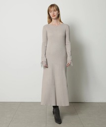 CADUNE | ニットフレアワンピース(ワンピース)