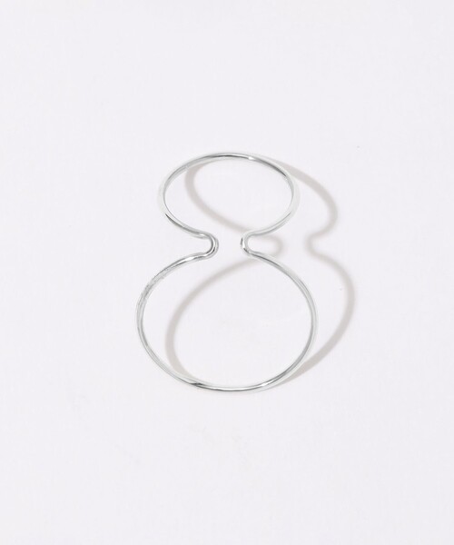 SASKIA DIEZ（サスキアディッツ）の「SASKIA DIEZ ダブルサークル イヤーカフ（イヤーカフ・レディース・シルバー・FREE）」の4枚目の写真