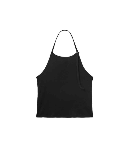 RENSE(レンセ)の「Button Halter Lay-up Sleeveless Black(Tシャツ/カットソー・レディース・その他・OS)」の4枚目の写真
