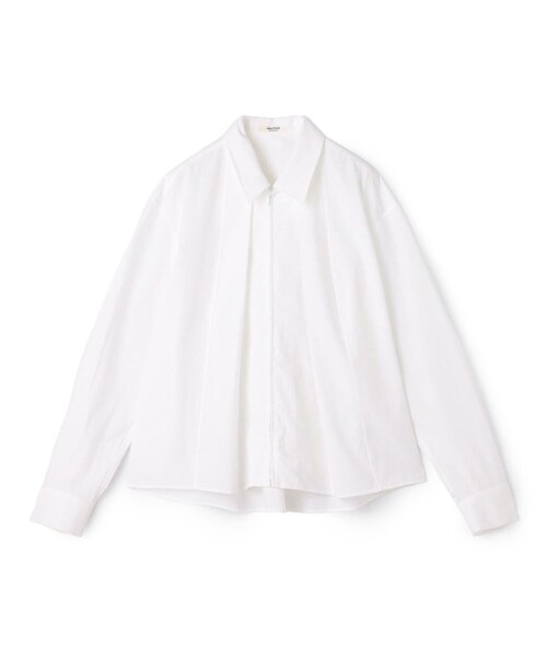 MACPHEE(マカフィー)の「コットンタイプライター ジップブラウス(シャツ/ブラウス・レディース・ブルー系その他2/ホワイト/ブルー系その他・36)」の16枚目の写真