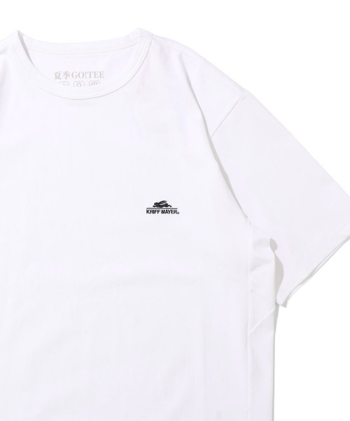 KRIFF MAYER(クリフメイヤー)の「【超接触冷感/UVカット】夏季GO! T(ロゴ)(Tシャツ/カットソー・メンズ・ブラック/ベージュ/レッド/ブルー/オフホワイト・X-LARGE/LARGE/MEDIUM/SMALL)」の2枚目の写真