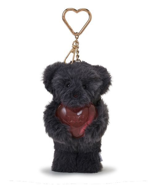 LILY BROWN（リリーブラウン）の「Lily Bearハグハートチャーム（キーケース/キーアクセサリー・レディース・グレー/マルチ/ピンク/イエロー/ベージュ・F）」の2枚目の写真