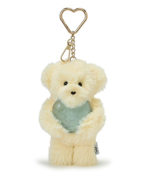 LILY BROWN（リリーブラウン）の「Lily Bearハグハートチャーム（キーケース/キーアクセサリー・レディース・グレー/マルチ/ピンク/イエロー/ベージュ・F）」の3枚目の写真