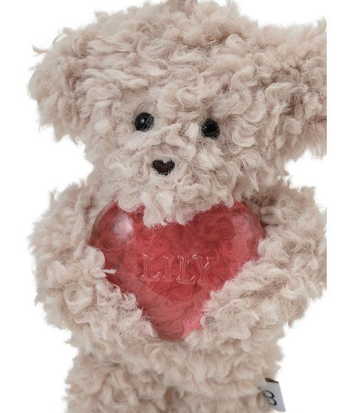 LILY BROWN（リリーブラウン）の「Lily Bearハグハートチャーム（キーケース/キーアクセサリー・レディース・グレー/マルチ/ピンク/イエロー/ベージュ・F）」の10枚目の写真