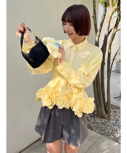 LILY BROWN（リリーブラウン）の「Lily Bearハグハートチャーム（キーケース/キーアクセサリー・レディース・グレー/マルチ/ピンク/イエロー/ベージュ・F）」の13枚目の写真