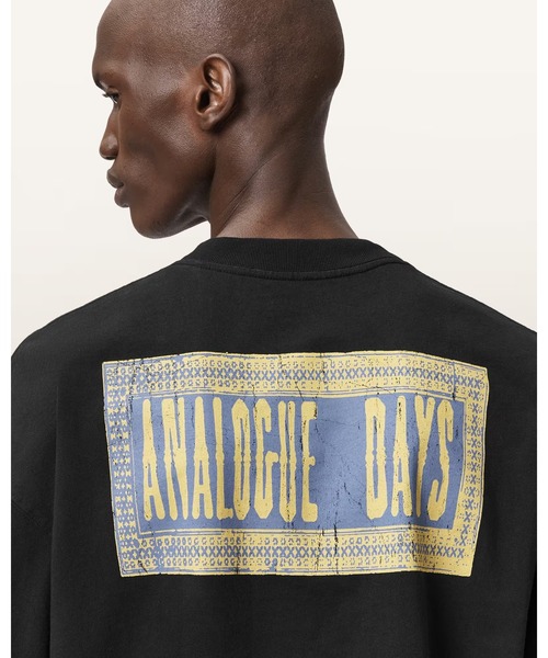 ALLSAINTS（オールセインツ）の「AYEDEE SS CREW | AYEDEE 半袖 クルー（Tシャツ/カットソー・メンズ・ブラック・XS/S/M/L/XL）」の2枚目の写真