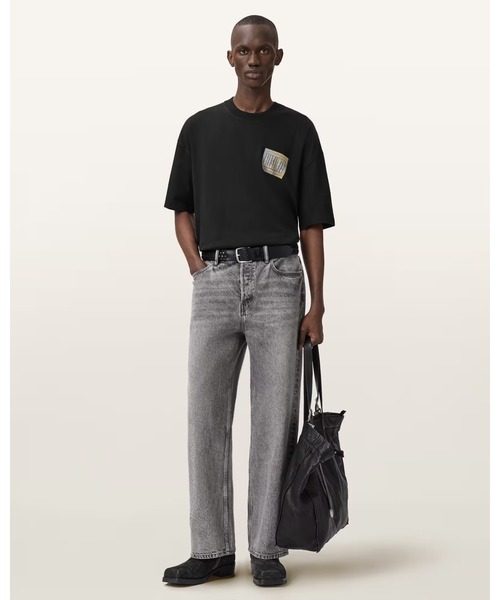 ALLSAINTS（オールセインツ）の「AYEDEE SS CREW | AYEDEE 半袖 クルー（Tシャツ/カットソー・メンズ・ブラック・XS/S/M/L/XL）」の3枚目の写真
