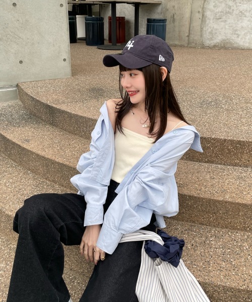 hinari(ヒナリ)の「カップ付きリブキャミ(キャミソール・レディース・ブラック/アイボリー/ベージュ・SMALL/FREE)」の21枚目の写真