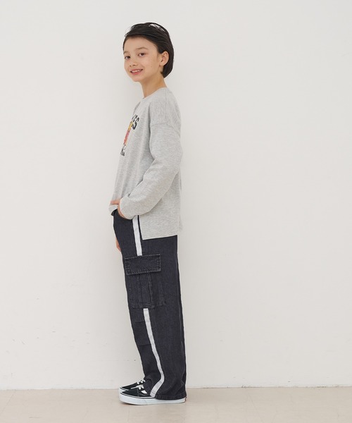 coca（coca）（コカ）の「キッズ　デニムラインカーゴパンツ（カーゴパンツ・キッズ・ブラック/ブルー・120/130/140/150）」の11枚目の写真