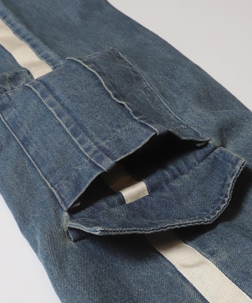 coca（coca）（コカ）の「キッズ　デニムラインカーゴパンツ（カーゴパンツ・キッズ・ブラック/ブルー・120/130/140/150）」の15枚目の写真