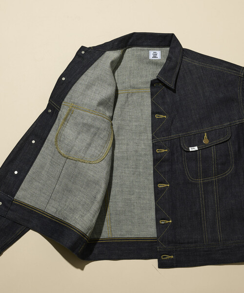 Lee（リー）の「Lee × FREAK'S STORE/リー 別注 101-J RIDERS JACKET/リー ワンオーワン ジェー デニム ライダース ジャケット（デニムジャケット・メンズ・ネイビー/インディゴブルー・LARGE/MEDIUM）」の12枚目の写真