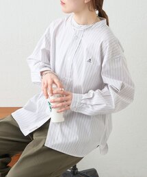 GEVACO | ≪ノベルティフェア対象商品≫【GEVACO】バンドカラーロングスリーブシャツ(シャツ/ブラウス)