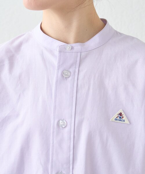 GEVACO（ゲバコ）の「≪ノベルティフェア対象商品≫【GEVACO】バンドカラーロングスリーブシャツ（シャツ/ブラウス・レディース・パープル/ブルー/グレー・MEDIUM/LARGE）」の21枚目の写真