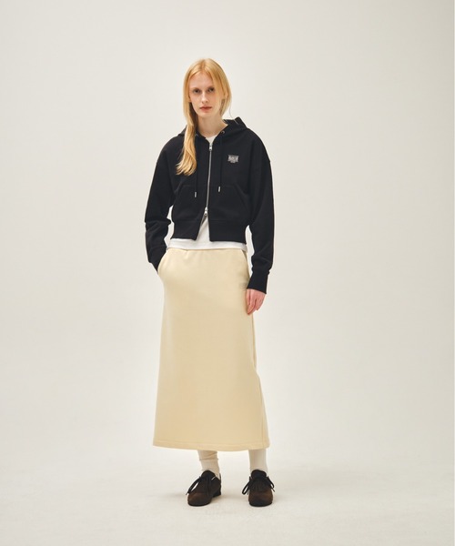 MARITHE + FRANCOIS GIRBAUD(マリテフランソワジルボー)の「W BACK CLASSIC LOGO CROP HOODIE ZIPUP(パーカー・レディース・ネイビー/ブルー/ヘザーグレー・MEDIUM/SMALL)」の17枚目の写真