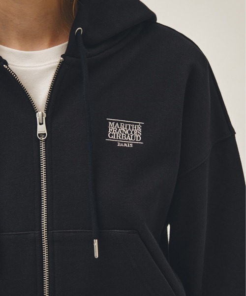 MARITHE + FRANCOIS GIRBAUD(マリテフランソワジルボー)の「W BACK CLASSIC LOGO CROP HOODIE ZIPUP(パーカー・レディース・ネイビー/ブルー/ヘザーグレー・MEDIUM/SMALL)」の21枚目の写真