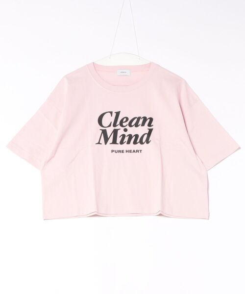 undeny.(アンディニ-)の「undeny/アンディニー Clean Mind ショート Tシャツ(Tシャツ/カットソー・レディース・ピンク/ベージュ系その他/ホワイト・F)」の3枚目の写真