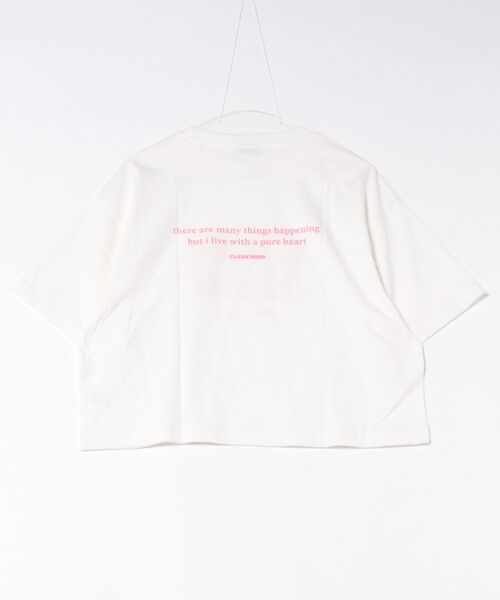 undeny.(アンディニ-)の「undeny/アンディニー Clean Mind ショート Tシャツ(Tシャツ/カットソー・レディース・ピンク/ベージュ系その他/ホワイト・F)」の9枚目の写真