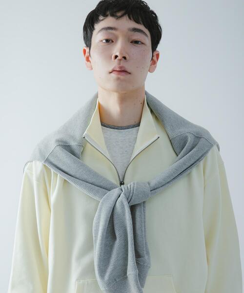 SENSE OF PLACE by URBAN RESEARCH(センスオブプレイスバイアーバンリサーチ)の「『洗濯可/撥水/防花粉』SKINProofハーフジップスウェット(スウェット・メンズ・ブラウン/イエロー/ブラック/ブルー・MEDIUM/LARGE)」の1枚目の写真