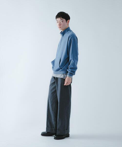 SENSE OF PLACE by URBAN RESEARCH(センスオブプレイスバイアーバンリサーチ)の「『洗濯可/撥水/防花粉』SKINProofハーフジップスウェット(スウェット・メンズ・ブラウン/イエロー/ブラック/ブルー・MEDIUM/LARGE)」の6枚目の写真