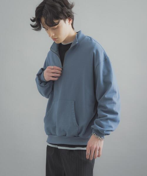 SENSE OF PLACE by URBAN RESEARCH(センスオブプレイスバイアーバンリサーチ)の「『洗濯可/撥水/防花粉』SKINProofハーフジップスウェット(スウェット・メンズ・ブラウン/イエロー/ブラック/ブルー・MEDIUM/LARGE)」の10枚目の写真