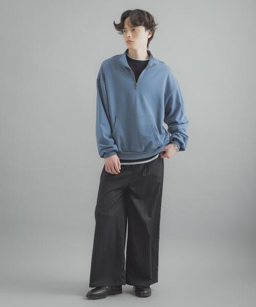 SENSE OF PLACE by URBAN RESEARCH(センスオブプレイスバイアーバンリサーチ)の「『洗濯可/撥水/防花粉』SKINProofハーフジップスウェット(スウェット・メンズ・ブラウン/イエロー/ブラック/ブルー・MEDIUM/LARGE)」の12枚目の写真