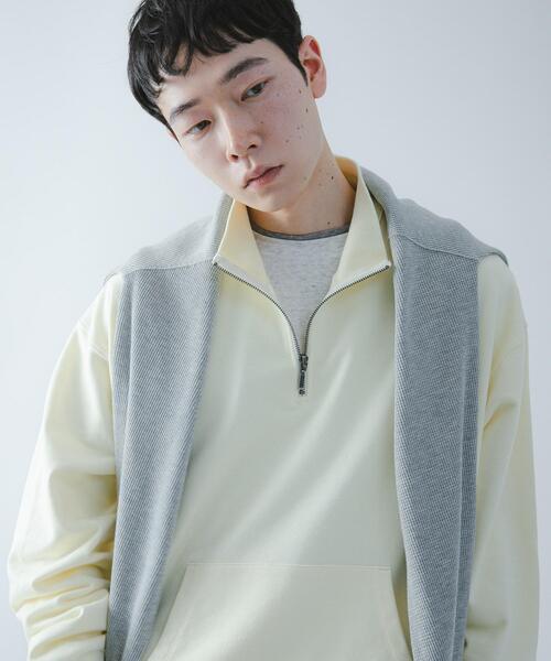 SENSE OF PLACE by URBAN RESEARCH(センスオブプレイスバイアーバンリサーチ)の「『洗濯可/撥水/防花粉』SKINProofハーフジップスウェット(スウェット・メンズ・ブラウン/イエロー/ブラック/ブルー・MEDIUM/LARGE)」の17枚目の写真