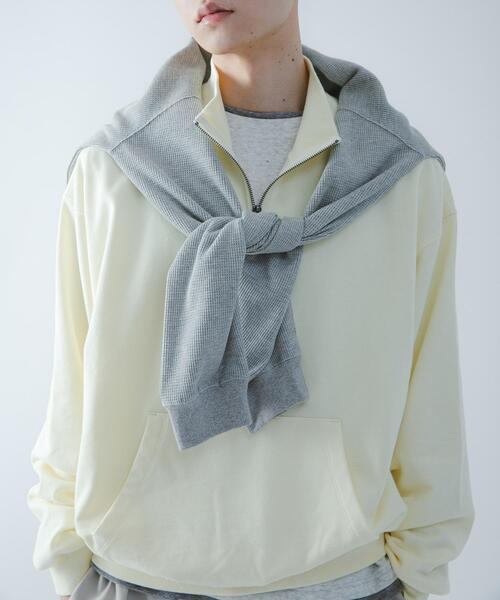 SENSE OF PLACE by URBAN RESEARCH(センスオブプレイスバイアーバンリサーチ)の「『洗濯可/撥水/防花粉』SKINProofハーフジップスウェット(スウェット・メンズ・ブラウン/イエロー/ブラック/ブルー・MEDIUM/LARGE)」の18枚目の写真