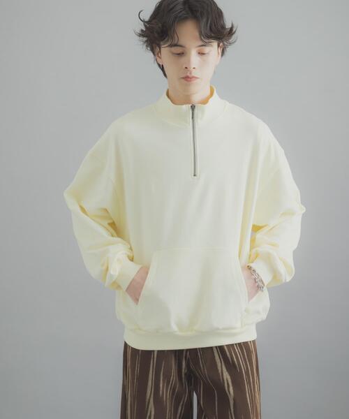 SENSE OF PLACE by URBAN RESEARCH(センスオブプレイスバイアーバンリサーチ)の「『洗濯可/撥水/防花粉』SKINProofハーフジップスウェット(スウェット・メンズ・ブラウン/イエロー/ブラック/ブルー・MEDIUM/LARGE)」の22枚目の写真