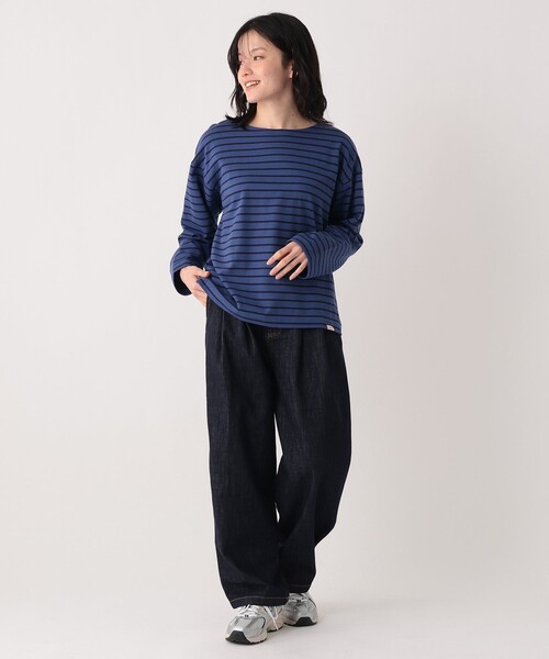 Afternoon Tea(アフタヌーンティー)の「MON JOURNAL配色ボーダープルオーバー(Tシャツ/カットソー・レディース・パープル/グレー/ブルー/ベージュ・MEDIUM)」の14枚目の写真