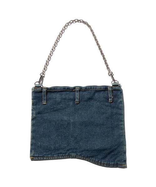 【本日掲載終了】 HOWIE remeke vanity bag バッグ デニム glamb（グラム）の「Aged Denim Bag / エイジドデニムバッグ（トート
