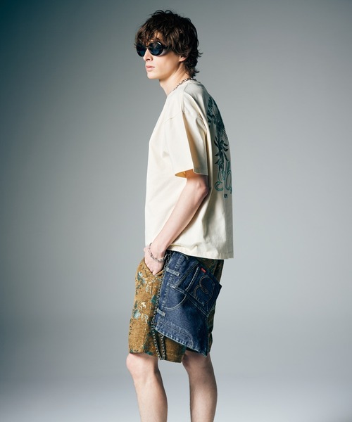 glamb(グラム)の「Aged Denim Bag / エイジドデニムバッグ(トートバッグ・メンズ・ブラック/インディゴブルー・FREE)」の11枚目の写真