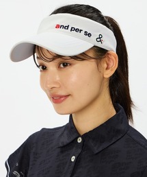 and per se（アンパスィ）の「ポリエステルツイルサンバイザー（レディース）（サンバイザー）」