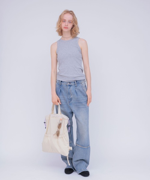 Out n About(アウトナバウト)の「サコッシュ付きバックパック【Lightly/ライトリー】(バックパック/リュック・レディース・アイボリー/ブラック・FREE)」の15枚目の写真
