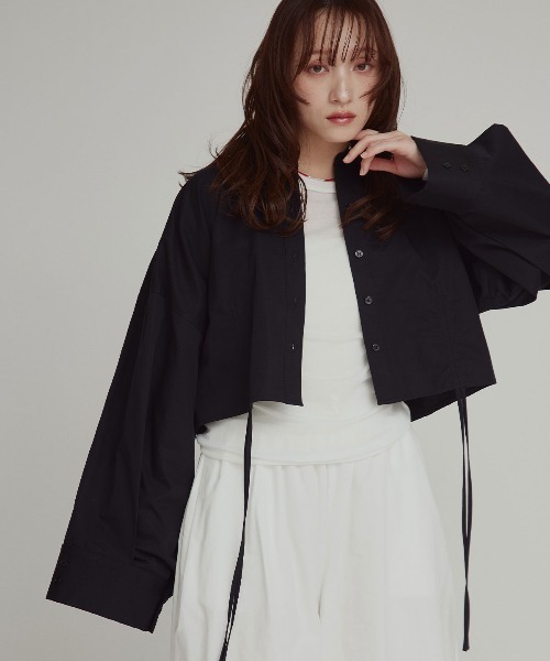 W:Huku(フーク)の「【W:Huku / スムースタッチコットン】シャーリング ブラウス / Smooth Touch Cotton Shirring Blouse(シャツ/ブラウス・レディース・スカイブルー/ブラック/オフホワイト/ベージュ系その他・FREE)」の21枚目の写真