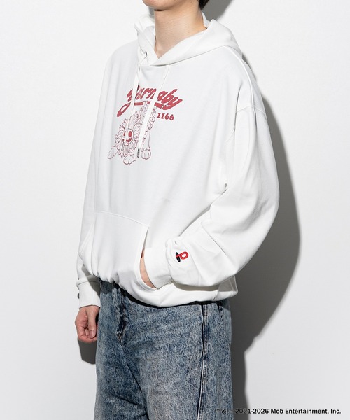 ZOZOSPOT(ゾゾスポット)の「Poppy Playtime × ZOZOTOWN Yarnaby Hoodie(パーカー・メンズ・ホワイト/マスタード・S/M/L/XL)」の3枚目の写真