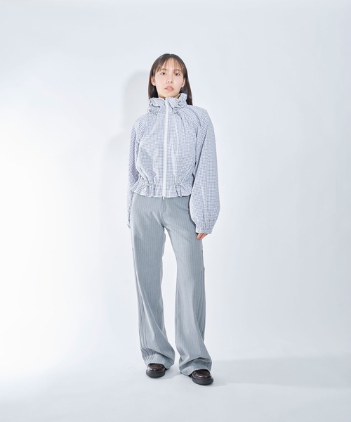Nora Lily elle(ノラリリーエル)の「【Nora Lily】「elle」Pin Stripe Straight Patch Line Pants(スラックス・レディース・ダークグレー/グレー・FREE)」の21枚目の写真