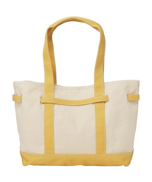 earth music&ecology（アースミュージックアンドエコロジー）の「ベルトキャンバストートバッグ L（トートバッグ・レディース・ネイビー/グリーン/イエロー・FREE）」の11枚目の写真