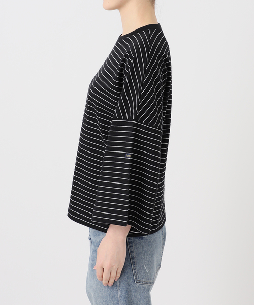 FRAMeWORK(フレームワーク)の「≪新色 / 追加≫Le minor/ルミノア 別注ドロップショルダー(Tシャツ/カットソー・レディース・ブラック/ブラウン・FREE)」の18枚目の写真