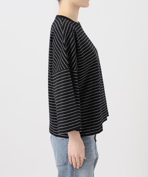 FRAMeWORK(フレームワーク)の「≪新色 / 追加≫Le minor/ルミノア 別注ドロップショルダー(Tシャツ/カットソー・レディース・ブラック/ブラウン・FREE)」の20枚目の写真