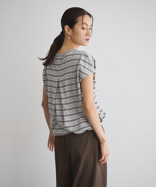 GARAGE OF GOOD CLOTHING(ガレージオブグッドクロージング)の「マルチボーダードロストプルオーバー(Tシャツ/カットソー・レディース・グレー系その他/チャコールグレー/ネイビー/テラコッタ・FREE)」の9枚目の写真