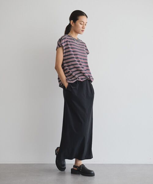 GARAGE OF GOOD CLOTHING(ガレージオブグッドクロージング)の「マルチボーダードロストプルオーバー(Tシャツ/カットソー・レディース・グレー系その他/チャコールグレー/ネイビー/テラコッタ・FREE)」の18枚目の写真