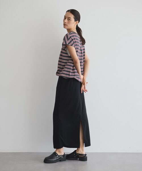 GARAGE OF GOOD CLOTHING(ガレージオブグッドクロージング)の「マルチボーダードロストプルオーバー(Tシャツ/カットソー・レディース・グレー系その他/チャコールグレー/ネイビー/テラコッタ・FREE)」の19枚目の写真