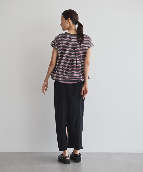 GARAGE OF GOOD CLOTHING(ガレージオブグッドクロージング)の「マルチボーダードロストプルオーバー(Tシャツ/カットソー・レディース・グレー系その他/チャコールグレー/ネイビー/テラコッタ・FREE)」の20枚目の写真